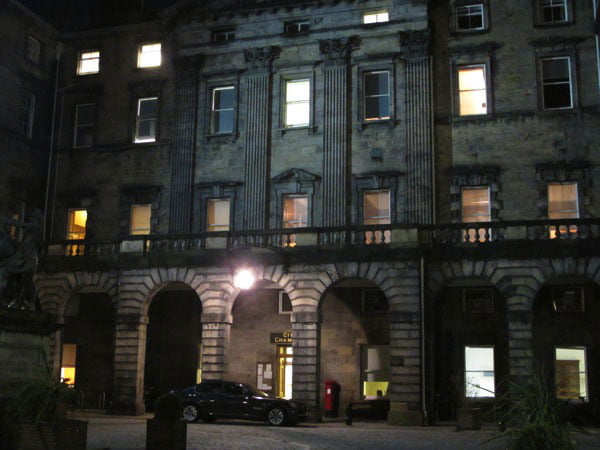 Council Chambers Edinburgh Night time