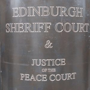 TER Edinburgh Sheriff Court