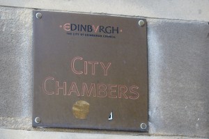 TER CIty chambers sign brass