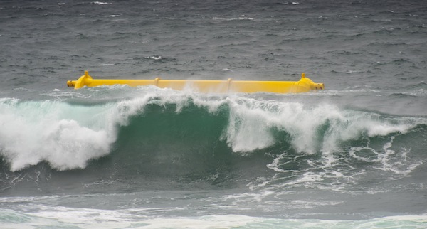 Aquamarine Power's Oyster 800 wave energy machine in operation #1