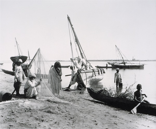 Bremner, Boat Scene, Karachi, about 1890