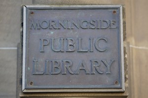 TER Morningside Library sign