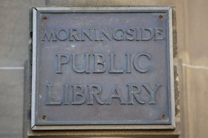 TER Morningside Library sign