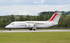 The Edinburgh Reporter Cityjet side view on ground