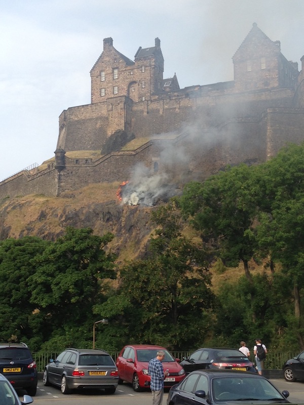 Fire at Castle Rock