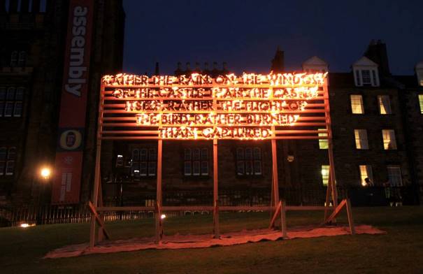 Parley Fire Poem by Robert Montgomery