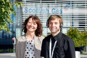 Edinburgh - Scottish Gas team leader Michelle Martin and Ryan O'Neill