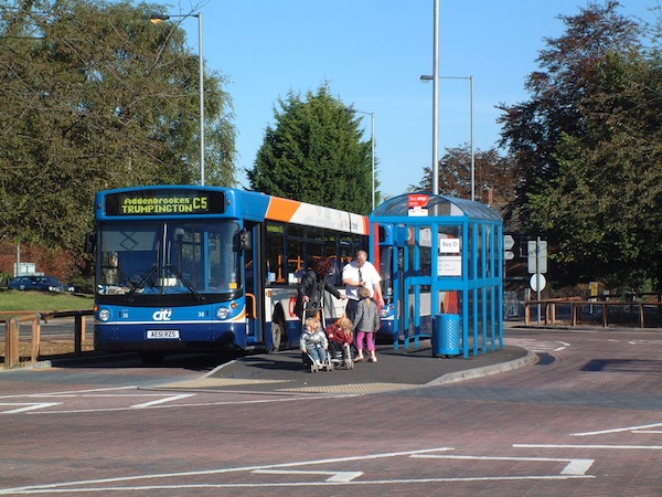 A single decker similar to this one serving Addenbrookes Hospital is used on the 40a route
