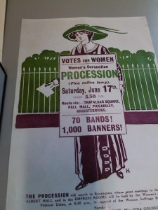 A Suffragette poster
