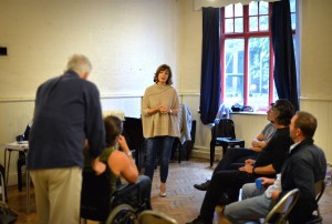 Trial of Jane Fonda - Anne Archer & company in rehearsal - c Steve Ullathorne