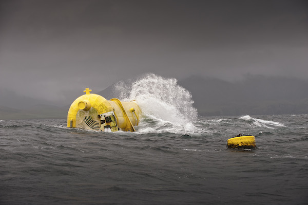 Aquamarine Power's Oyster 800 wave energy converter in operation #5