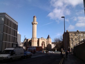 Mosque seen from George Square