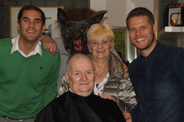 TER Councillor Ronnie Cairns charity head shave 41
