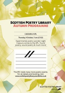 caesura at scottish poetry library