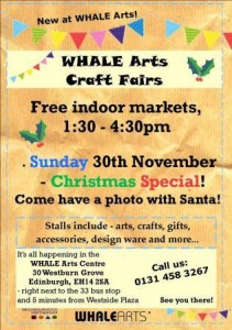 whale christmas craft fair