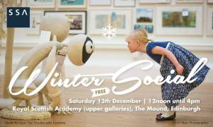 scottish society of artists winter social poster 2014