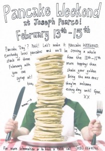 Pancake weekend at Joseph Pearce's poster
