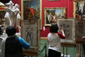 Easel Sketching at Scottish National Gallery