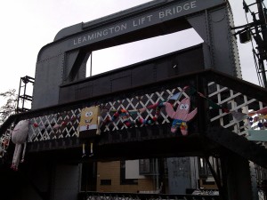 craft bombing on the Leamington Bridge 2014 Re-union