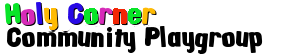 holy corner community playgroup logo