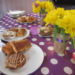 tea and stickies on the Lochrin Belle - re-union