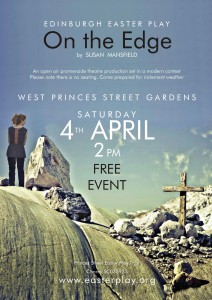 on the edge easter play poster
