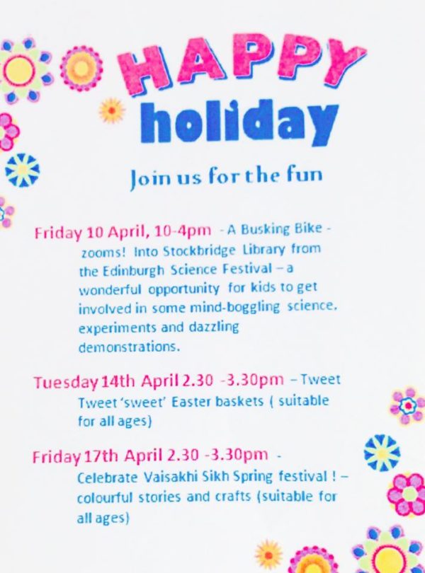 stockbridge easter crafts poster