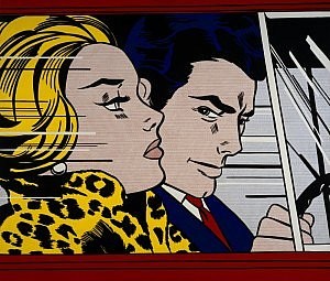 In the Car by Roy Lichtenstein 1963, copyright The Estate of Roy Lichtenstein/DACS 2004