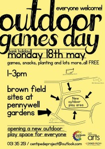 centipede outdoor games day poster