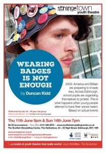wearing badges is not enough poster