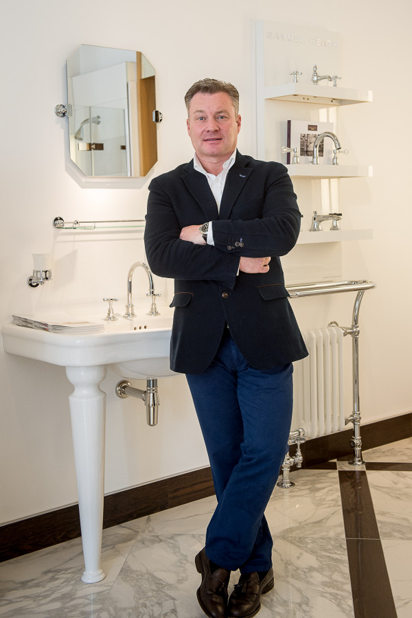 Boscolo Bathrooms new showroom in Stockbridge, Edinburgh, and owner, Ronnie Scott. IN PIC................. (c) Wullie Marr/HPR For pic details, contact Wullie Marr........... 07989359845