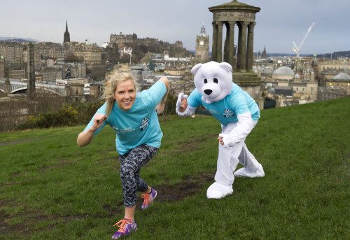 Picture by Lesley Martin 21 December 2015 Pictured is Heather Duff, a 29-year-old cervical cancer survivor who is signing up for an exciting new event from Cancer Research UK.  The city has been chosen to host one of just four 10k Snowflake Runs across the UK this winter.   Holyrood Park is set to be transformed into a winter wonderland when the event takes place for the first time in Scotland on the 21st February 2016.  The Edinburgh Cancer Research UK Snowflake Run is part of the Winter Run Series. It encourages people to keep running throughout the winter by taking on a 10k, whilst raising money for the charity’s research to help beat 200 types of cancer.  For those looking to get fitter in 2016, the Snowflake Run is the perfect New Year challenge. Taking on the event could also provide seasoned runners with the motivation to banish the winter blues and keep training during the cold weather. The Snowflake Run’s special wintry features include falling snow and hugs from friendly ‘polar bears’ on the finish line, providing an added incentive to conquer the cold for Cancer Research UK. © Lesley Martin 2015