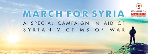 march for syria banner