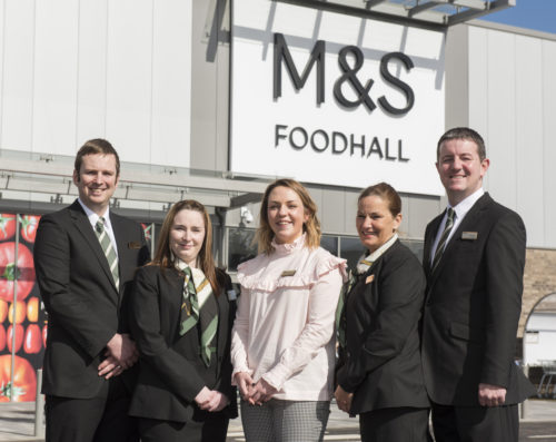 Store manager, Alyson Crombie with her M&S Foodhall Chesser management team (names available)