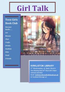 girl talk at kirkliston library
