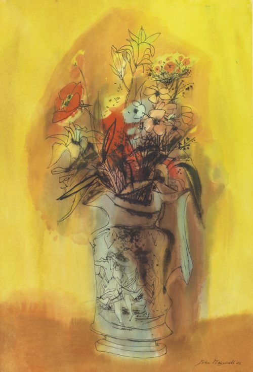 John Maxwell: Vase of Flowers (Yellow and Orange)