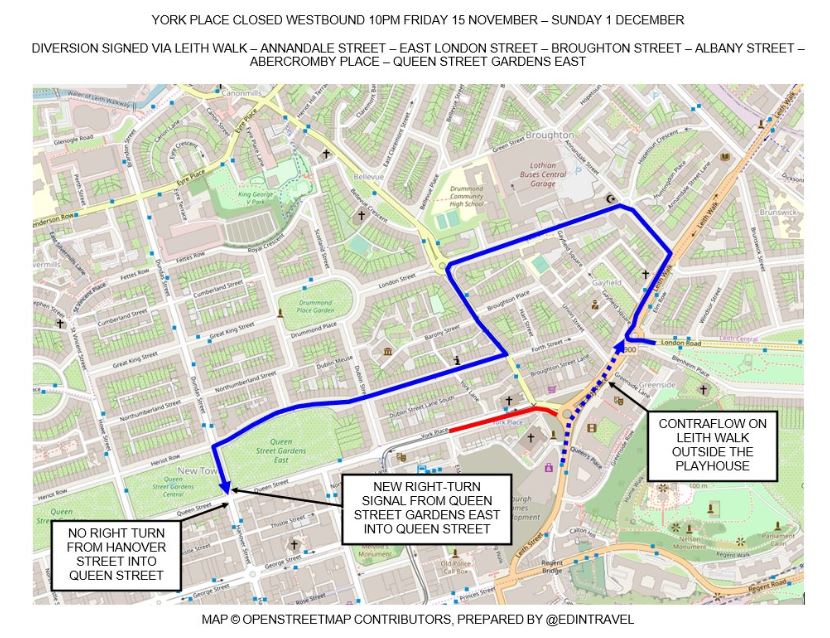 Road closures and diversions in Edinburgh | The Edinburgh Reporter