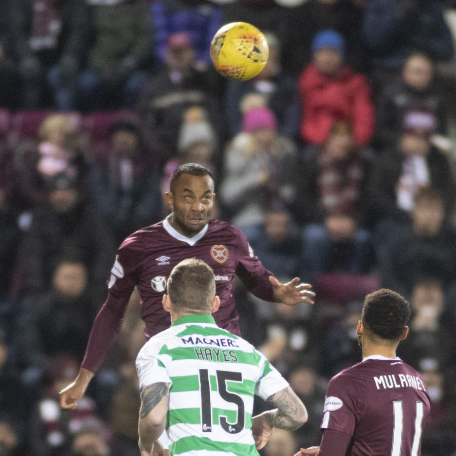 Actiomn from Hearts v Celtic at Tynecastle 18th December 2019